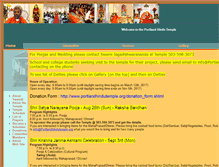 Tablet Screenshot of portlandhindutemple.org